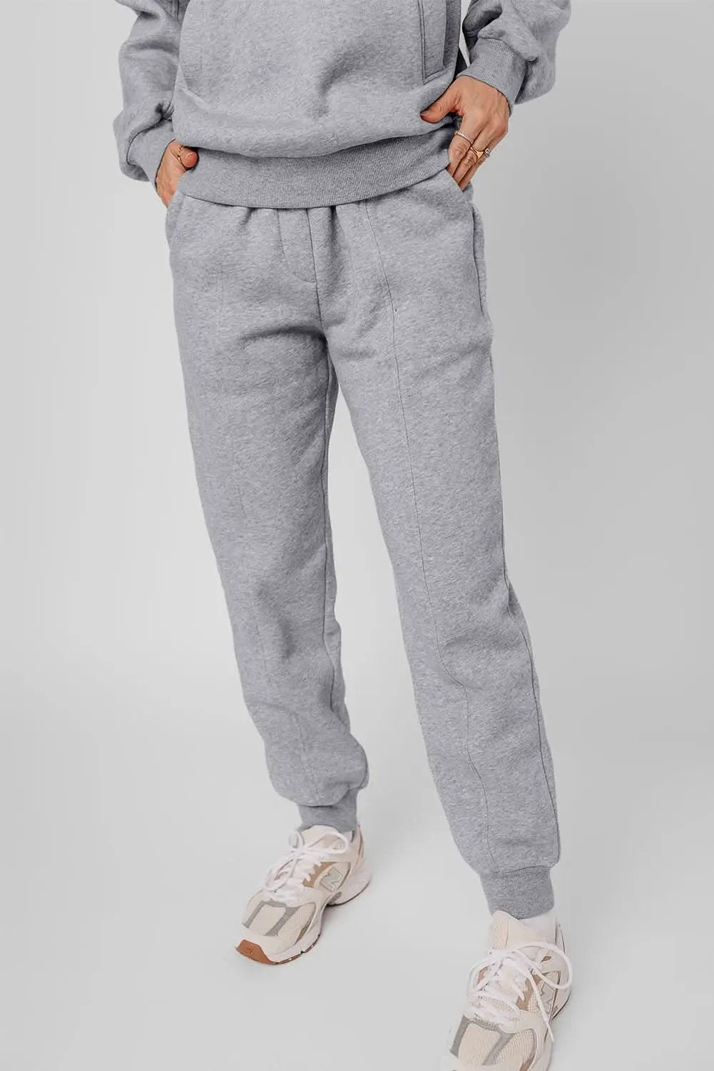 Gray hoodie and joggers set - Love Salve